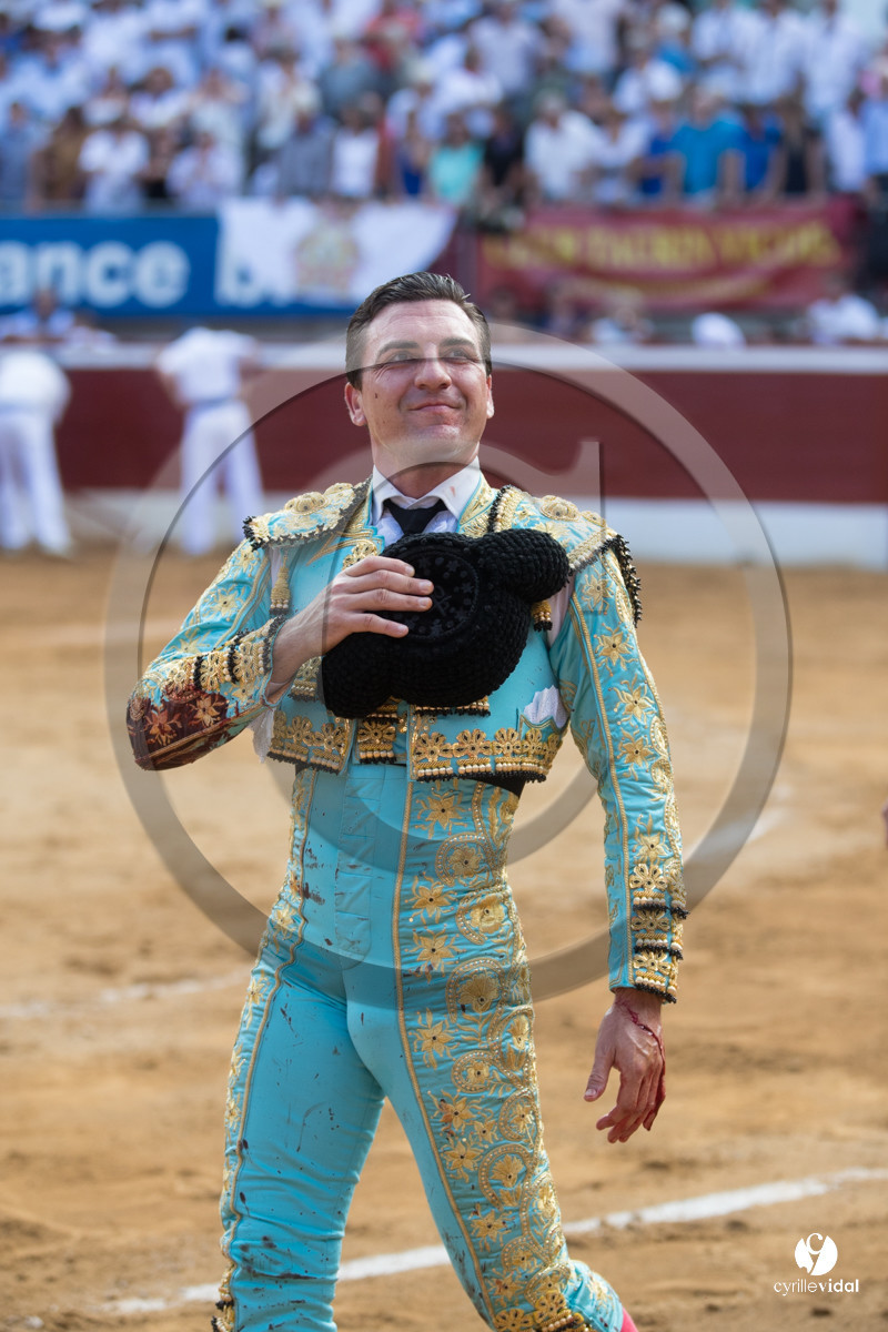 Mont-de-Marsan corrida de Dolores Aguirre pour Octavio Chacon - Pepe Moral - Juan Léal
