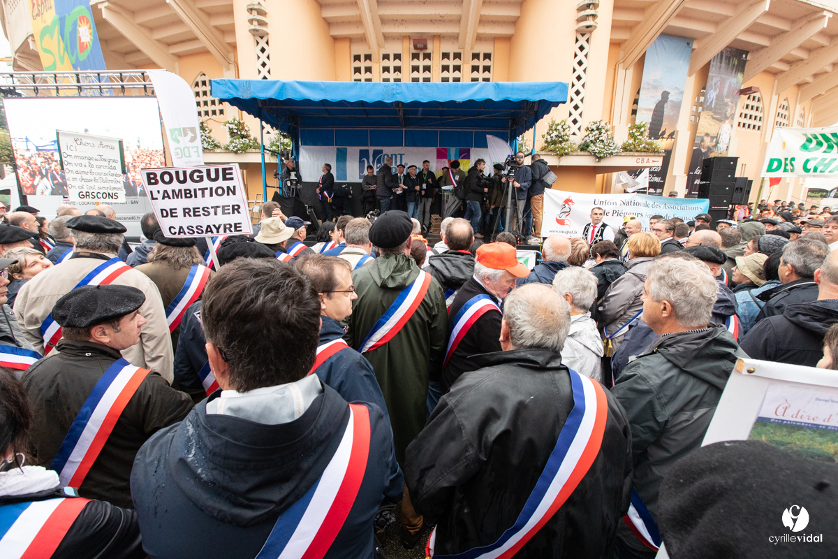 Manifestation chasses traditionnelles à Mont-de-Marsan