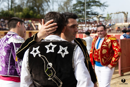 Course landaise Le Houga Ganadéria Dussau Cuadrilla Alexandre Brethes
