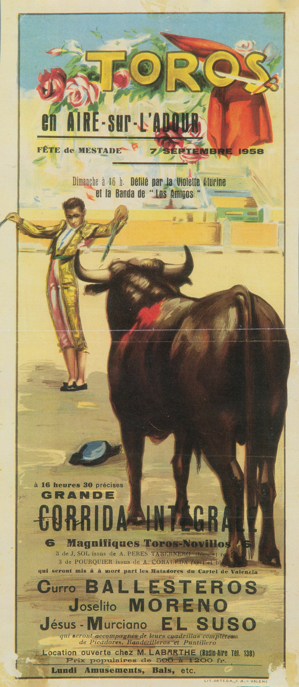 Affiches taurines Aire sur l'Adour