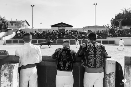 Course landaise Le Houga Ganadéria Dussau Cuadrilla Alexandre Brethes