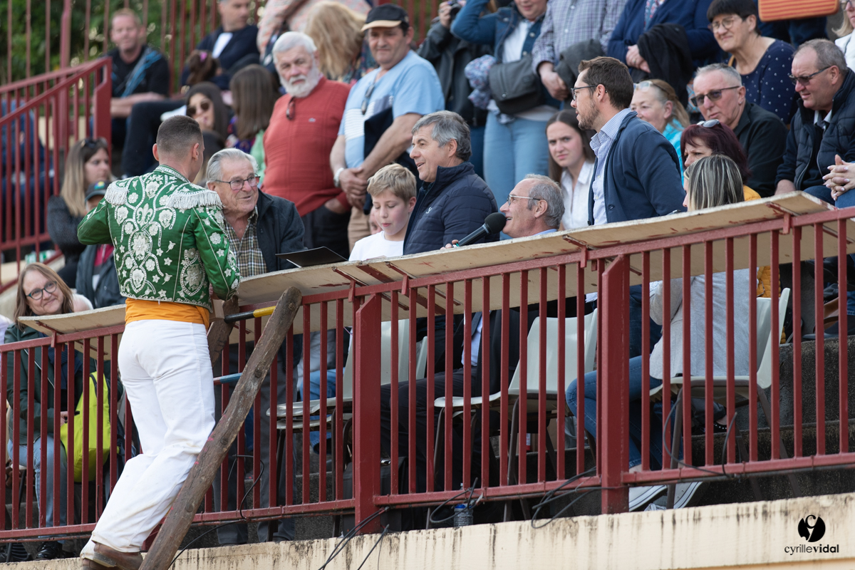 Course landaise Le Houga Ganadéria Dussau Cuadrilla Alexandre Brethes