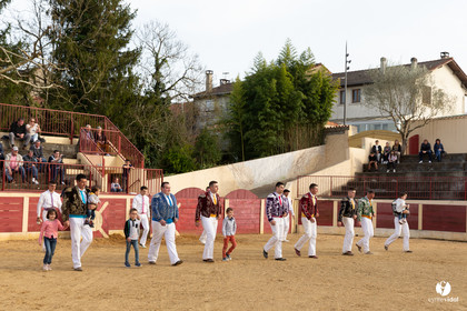 Course landaise Le Houga Ganadéria Dussau Cuadrilla Alexandre Brethes