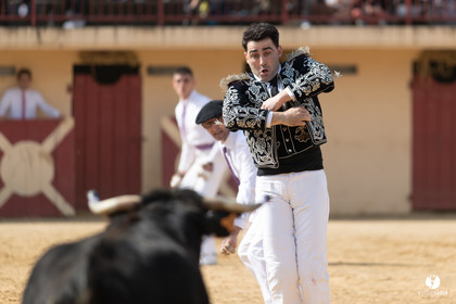 Course landaise Le Houga Ganadéria Dussau Cuadrilla Alexandre Brethes