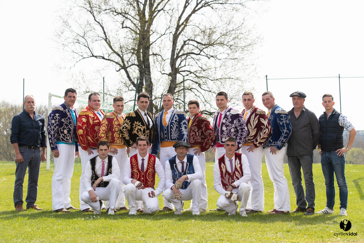 Course landaise Le Houga Ganadéria Dussau Cuadrilla Alexandre Brethes