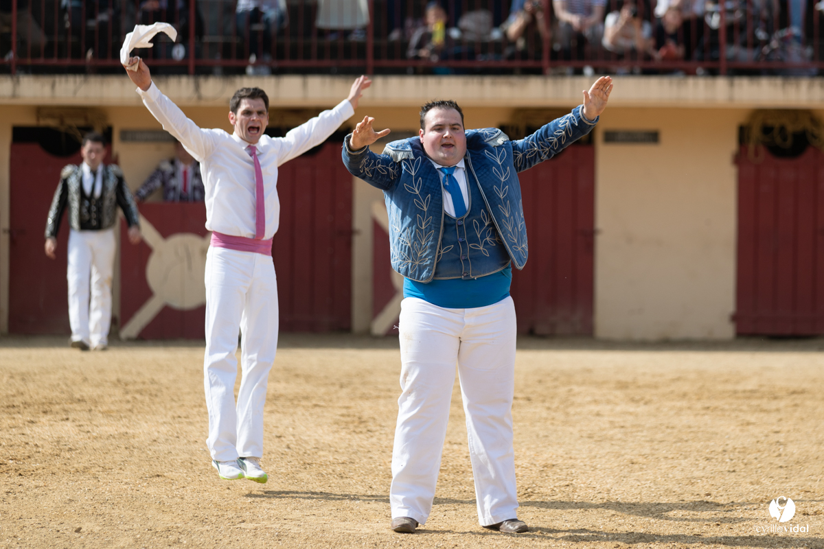 Course landaise Le Houga Ganadéria Dussau Cuadrilla Alexandre Brethes