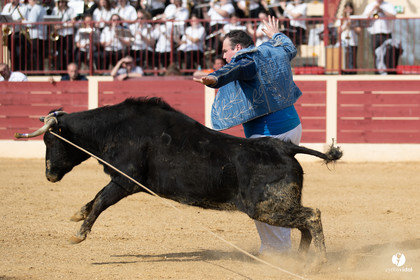 Course landaise Le Houga Ganadéria Dussau Cuadrilla Alexandre Brethes