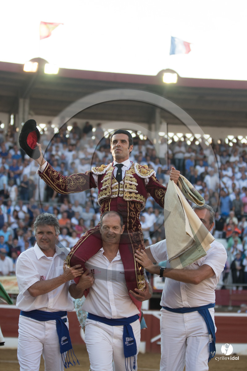 Mont-de-Marsan corrida de la Quinta pour Juan Bautista - Emilio de Justo - Thomas DUFAU