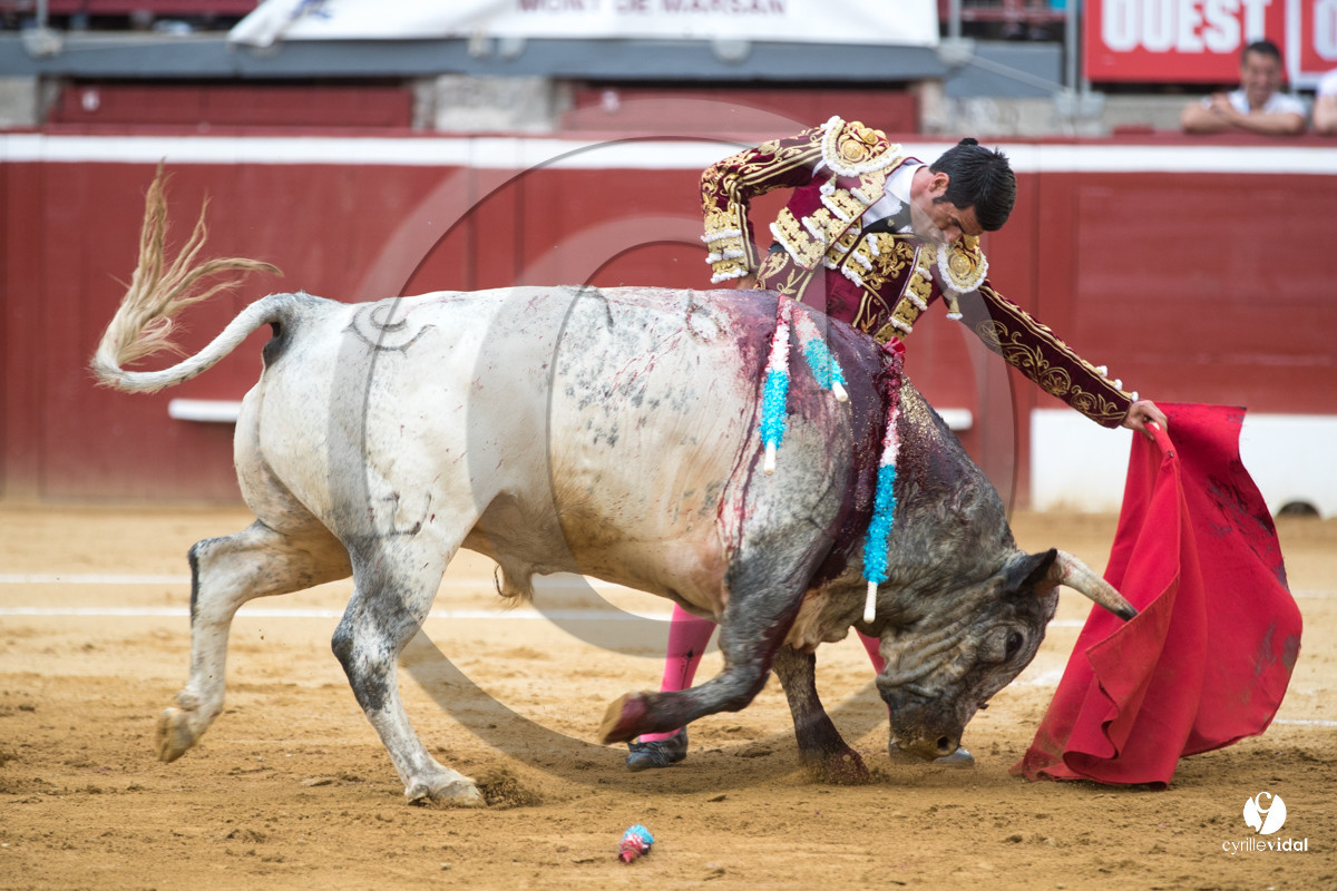 Mont-de-Marsan corrida de la Quinta pour Juan Bautista - Emilio de Justo - Thomas DUFAU