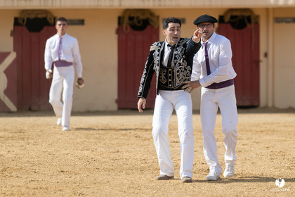 Course landaise Le Houga Ganadéria Dussau Cuadrilla Alexandre Brethes