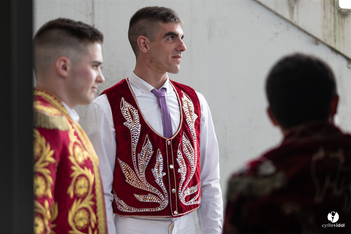 Course landaise Le Houga Ganadéria Dussau Cuadrilla Alexandre Brethes