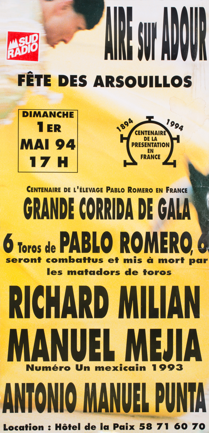 Affiches taurines Aire sur l'Adour