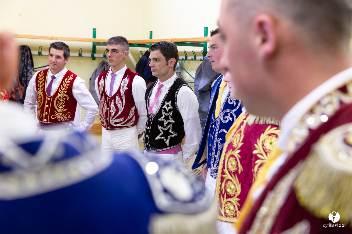 Course landaise Le Houga Ganadéria Dussau Cuadrilla Alexandre Brethes