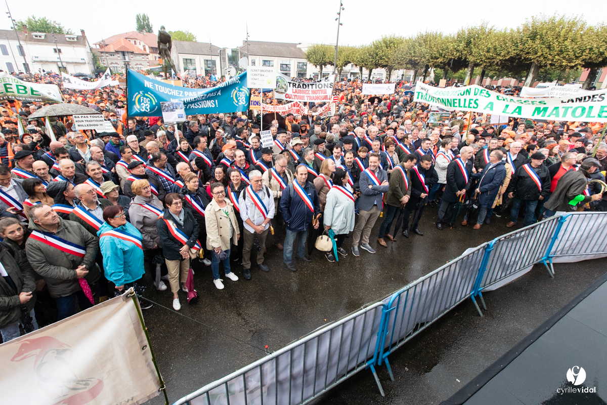 Manifestation chasses traditionnelles à Mont-de-Marsan