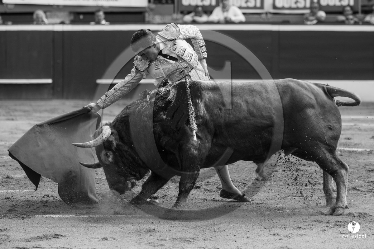 Mont-de-Marsan corrida de Dolores Aguirre pour Octavio Chacon - Pepe Moral - Juan Léal