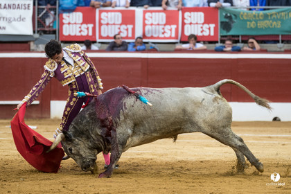 Mont-de-Marsan corrida de la Quinta pour Juan Bautista - Emilio de Justo - Thomas DUFAU