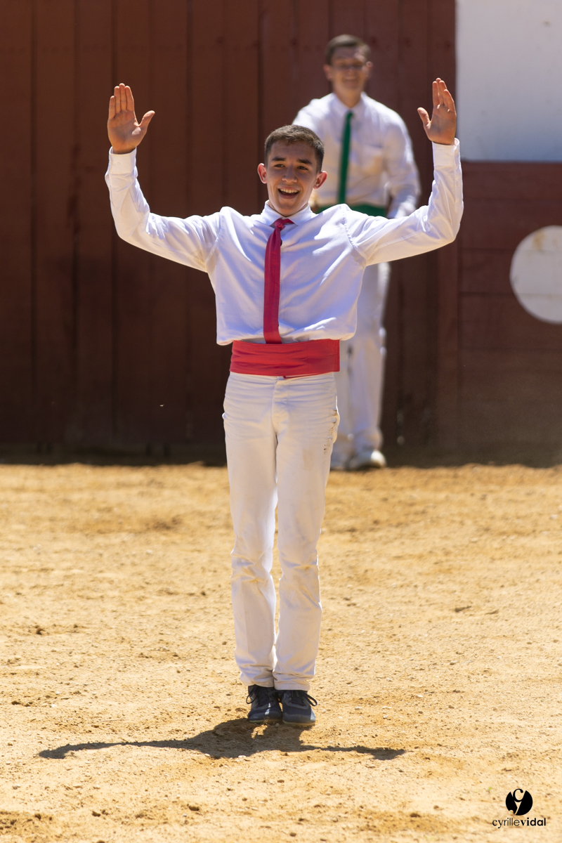Saint-Cricq Chalosse course landaise de promotion Ganadéria Deyris Cuadrilla Jérémy Lafitte