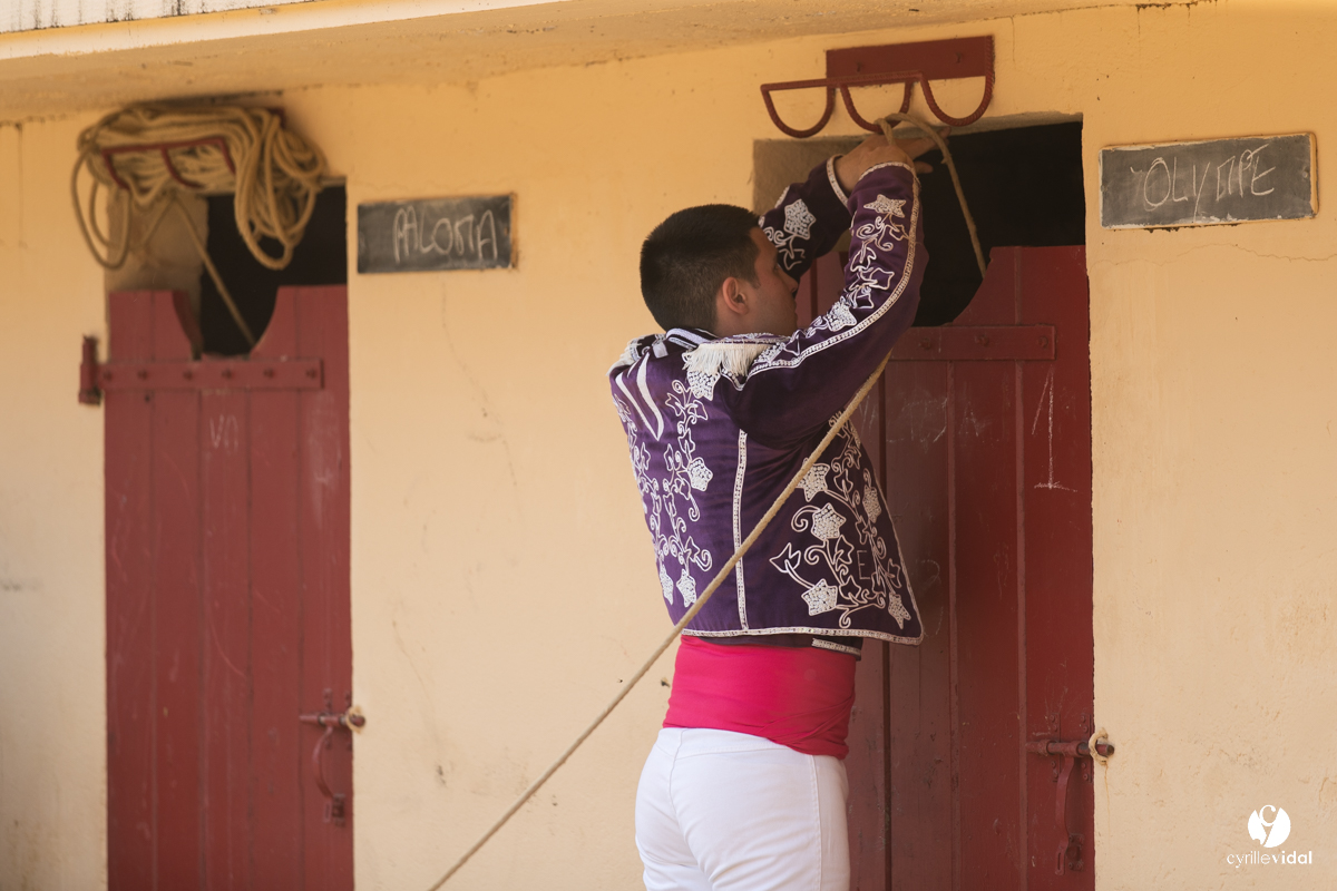 Course landaise Le Houga Ganadéria Dussau Cuadrilla Alexandre Brethes